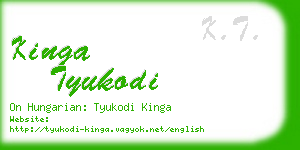 kinga tyukodi business card